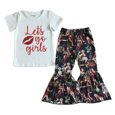 Let's Go Girls - Western Bell Bottom Outfit Kids Girls