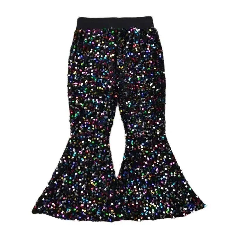 Deluxe Lined Sequin Bell Bottoms (Flare Pants)