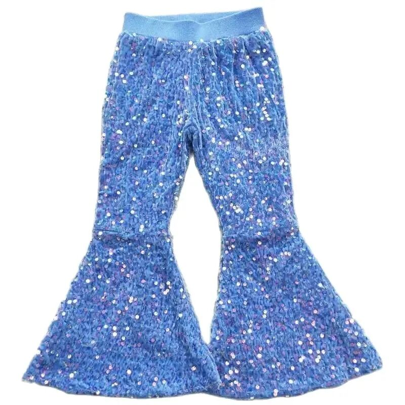 Deluxe Lined Sequin Bell Bottoms (Flare Pants)