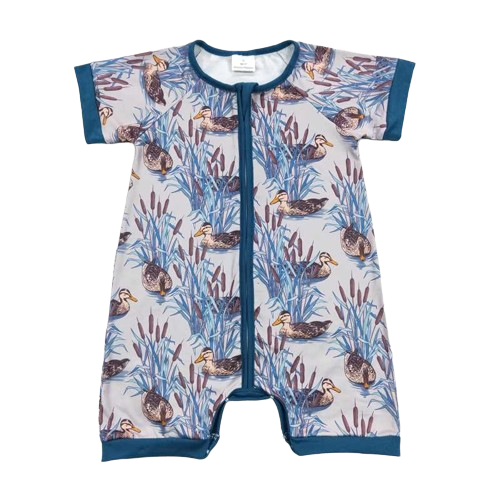 Coastal Resort Baby Romper Duck Marsh - Baby Clothes