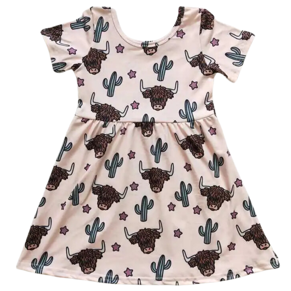 Southwest Dress Steer 'n Cactus - Kids Clothing