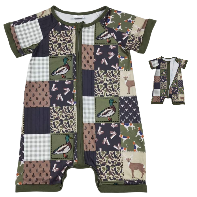 Southwest Baby Romper Ducks, Deer, & Camo - Shorts