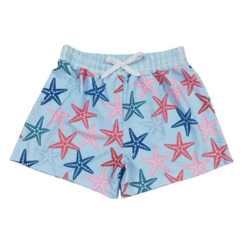 Boys Clothing Swim Trunks - 4th of July Starfish Kids