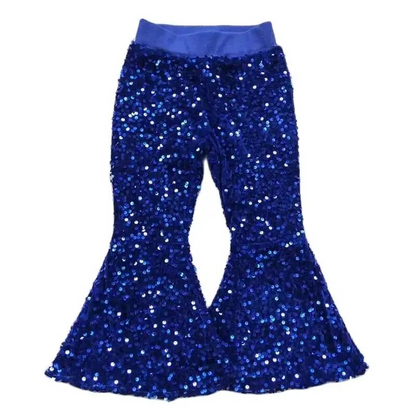 Deluxe Lined Sequin Bell Bottoms (Flare Pants)