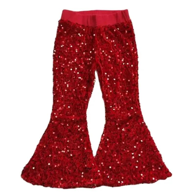 Deluxe Lined Sequin Bell Bottoms (Flare Pants)