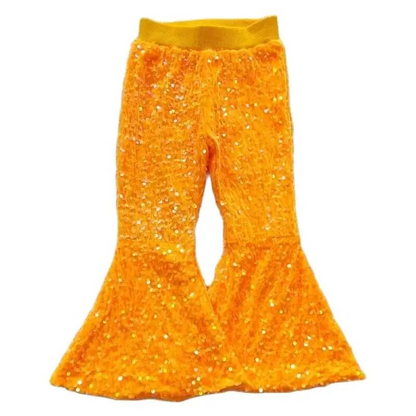 Deluxe Lined Sequin Bell Bottoms (Flare Pants)