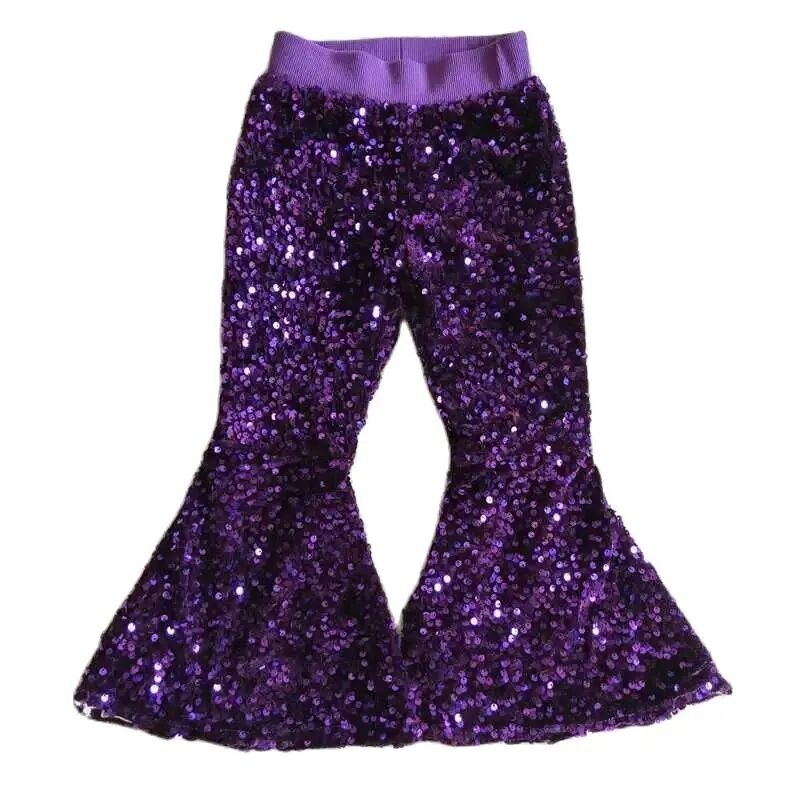 Deluxe Lined Sequin Bell Bottoms (Flare Pants)