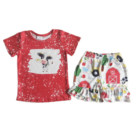 Curious Cow Ruffle Shorts Summer Outfit