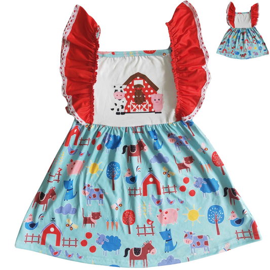 $6.00 SALE! Kids Clothing - Farm Dress
