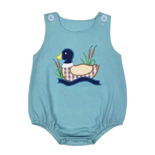 Summer Western Baby Romper Peaceful Ducks Bubble Romper - Baby Clothes