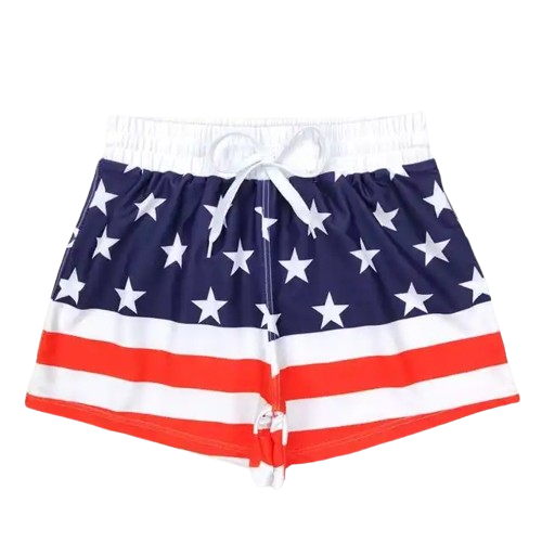 Boys Clothing Swim Trunks - 4th of July Flag