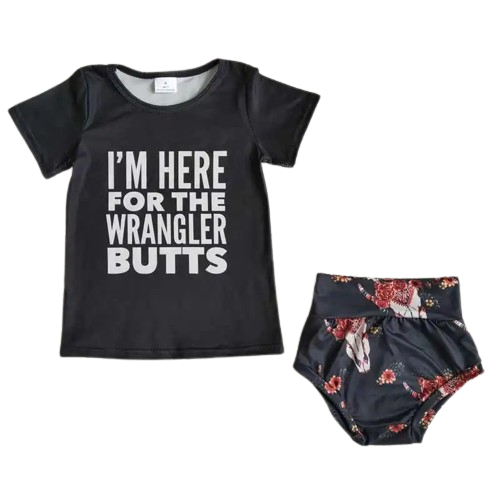 Wrangler Butt Bummie Outfit Southwest Baby - Kids Clothing