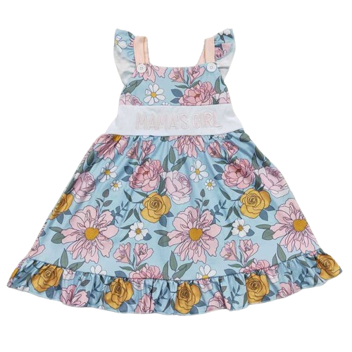 MAMA'S GIRL FLORAL Sleeveless Ruffle Sundress