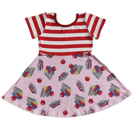 Colorful Dress Books 'n Stripes - Kids Clothing