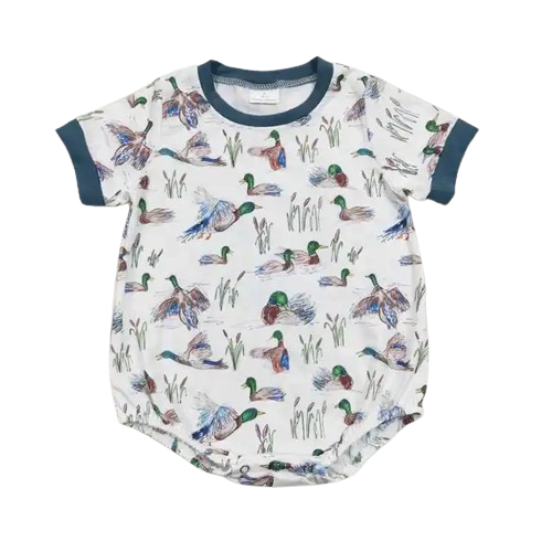 Summer Western Baby Romper Peaceful Ducks Onesie - Baby Clothes