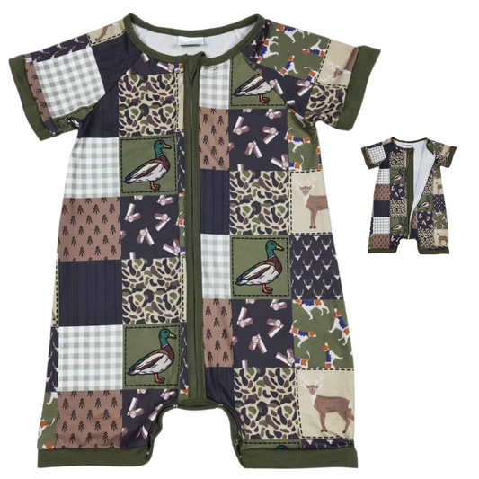 Summer  Southwest Baby Romper Ducks, Deer, & Camo - Kids Clothes